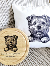 NORFOLK TERRIER cushion with Storage pocket  dog lover gift