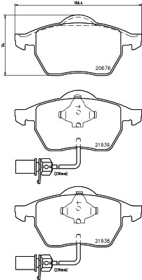 Front brake pad set disc - disc,