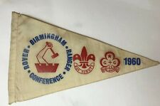 Boy Scouts 1960 Birmingham Rover Conference Pennant 24 cm's 
