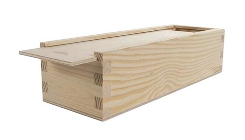 Wooden storage box beech - wooden,