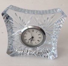 Edinburgh Crystal Clock Signed