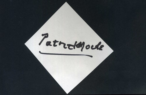 Patrick moore signed card - moore,