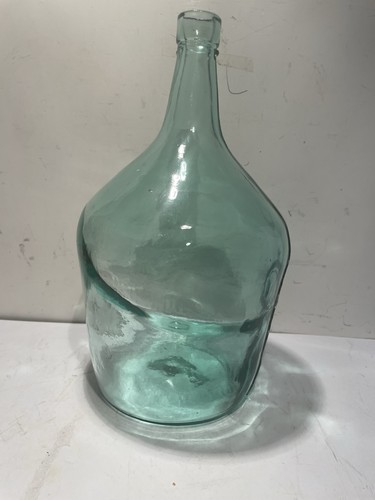 Vtg hand blown glass bottle - vtg,