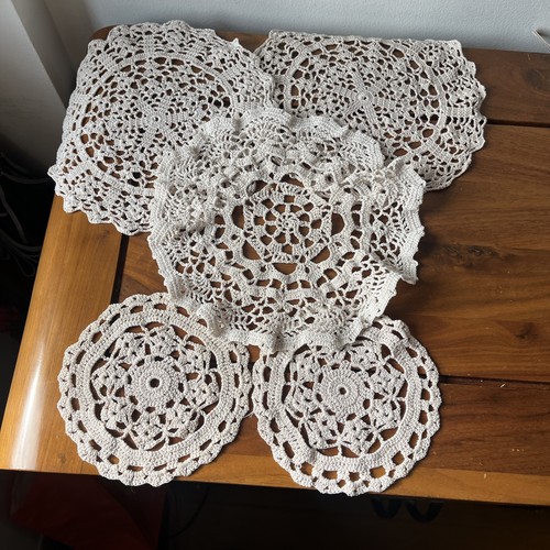 Beige ecru cotton crochet - 5,