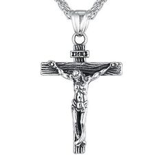 Silver Jesus Christ Necklace