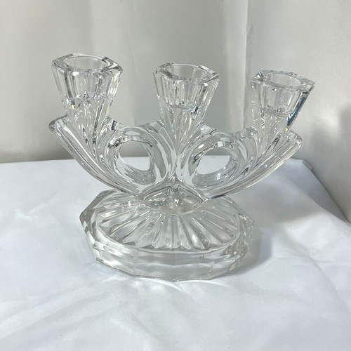Vintage arm glass candelabra - 3,