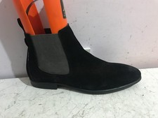Ben Sherman suede ankle chelsea size UK 9 Mens boots shoes black  - PG