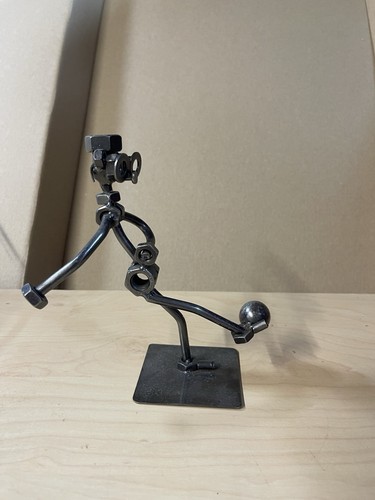 Nuts and bolts metal art - nuts,