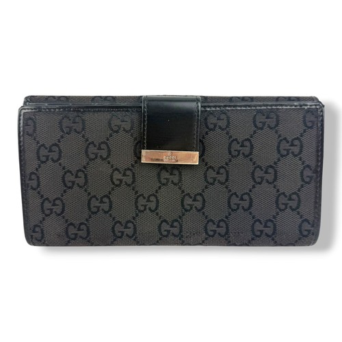 Gucci black canvas - black, long