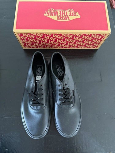 Vans men black - men’s, leather