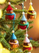 Felt Hanging Robin Christmas