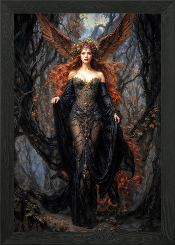 Lilith goddess framed wall - framed, art
