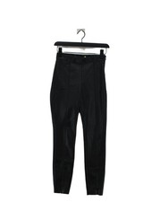 Zara Women's Trousers XS Black 100% Polyester Skinny Capri