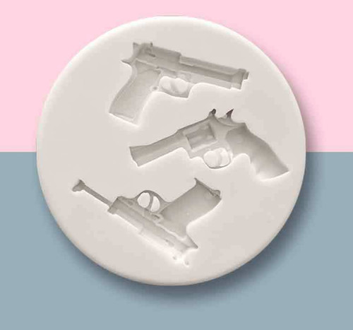 Gun silicone fondant mould - silicone,