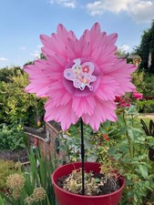 2x Pink Flower Design