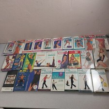 Lot 28 Vintage VHS Buns of Steel Thighs Legs Arms Abs Pilates Yoga  SEALED