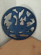 Small vintage blue - cast, iron
