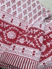 Nearly New - Indian Hand Block Print Cotton Tablecloth 