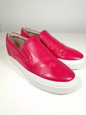 Moda in Pelle Adreenia Bright Pink Leather Casual Shoes Pumps Size UK 5 EU 38 