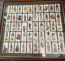 OLD ENGLANDS DEFENDERS JOHN PLAYERS /50 Cigarette Cards Framed