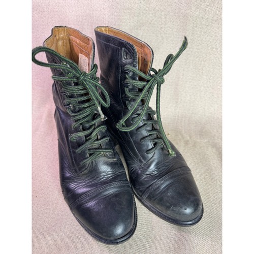 Ariat black leather lace - lace, up