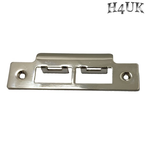 Door strike plate - plate, chrome