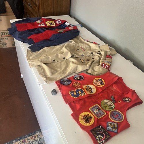 Vintage boy scout shirts vests - boy,