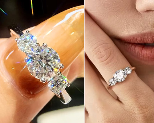 Genuine 1ct moissanite ring - genuine,
