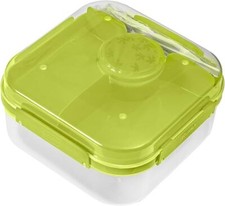 BranQ 1.6L BPA-Free Bento Lunch Box | 2-Layer Meal Prep Container + Cutlery