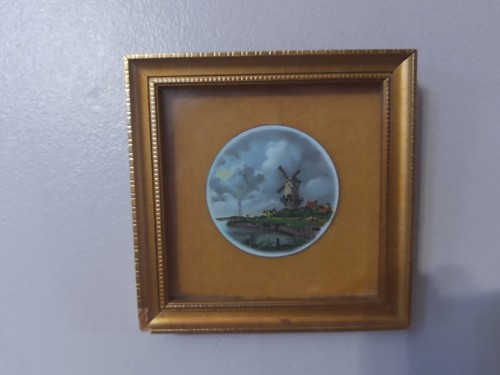 Vintage framed wall hanging - vintage,