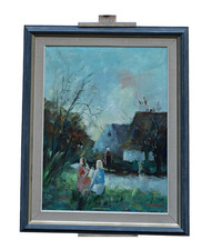 Nicolai Coster Village Scene