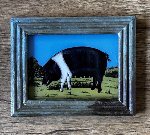 Indian pig reverse glass - indian,