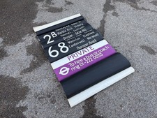 ORIGINAL LONDON TRANSPORT BUS DESTINATION BLIND - NORWOOD (N) ROUTEMASTER