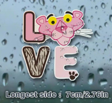 Pink Panther Love Cartoon Car Bumper Sticker Decal 7 cm laptop phone