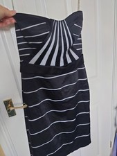 Irresistible Women's Dress Size 10 Occasion Strapless Black White Lined