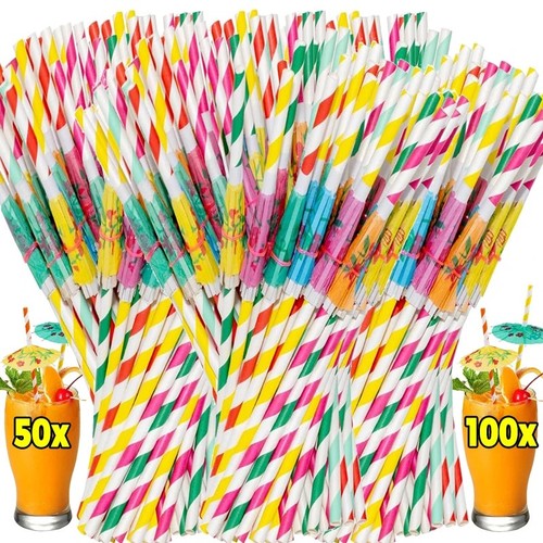 50pcs cocktail umbrella straws - cocktail,