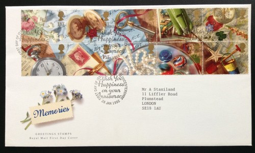 1992 greetings stamps - gb,