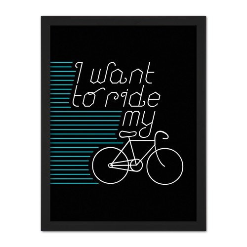 Want ride bike - want,