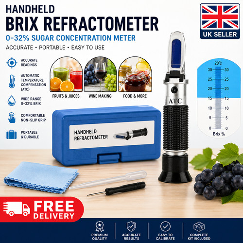 Brix refractometer sugar - brix, 0-32%
