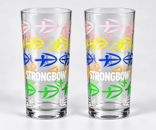 Strongbow pint glasses pair - pint,
