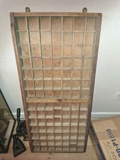 Vintage Wood Printers Tray Sold As Photos 83x37cm