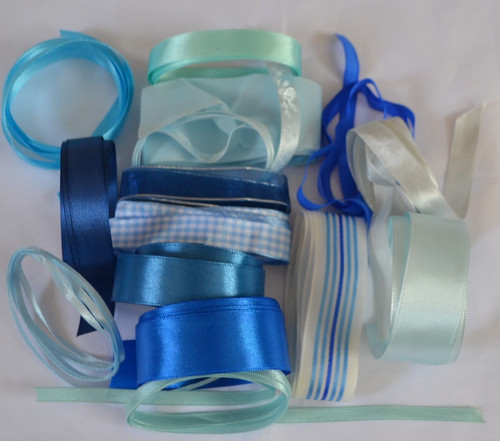 Assorted off cuts ribbon - cuts,