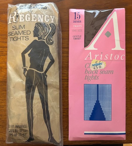 Pairs vintage brown seamed - vintage,