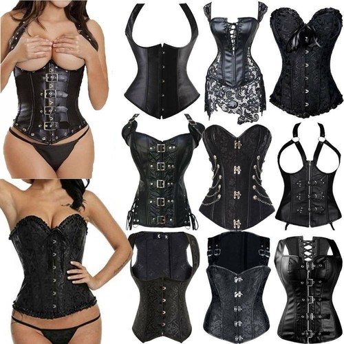 Boned corset basques waist - basques,