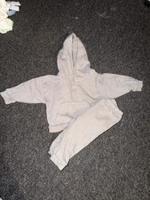 Grey Hooded Tracksuit Baby 6-9