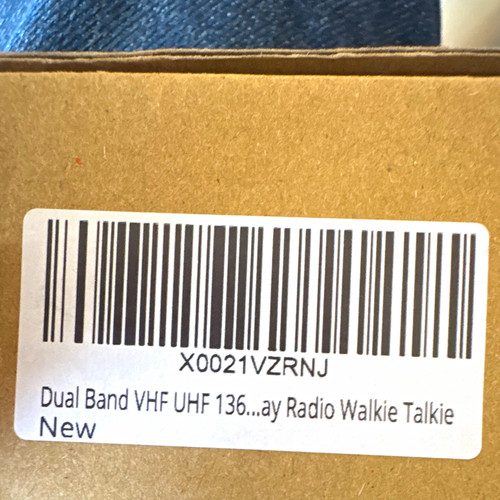 Dual band vhf uhf - dual, 136-channel