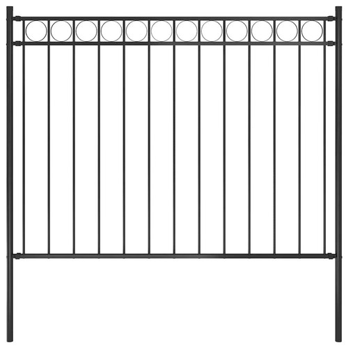 Garden fence steel 81x1 m - garden,
