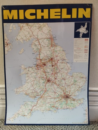 Michelin map tin sign - tin, garage