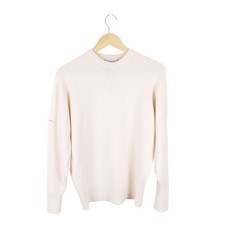 Glenbrae Men's Cream 100% Wool Cream Jumper Size Small