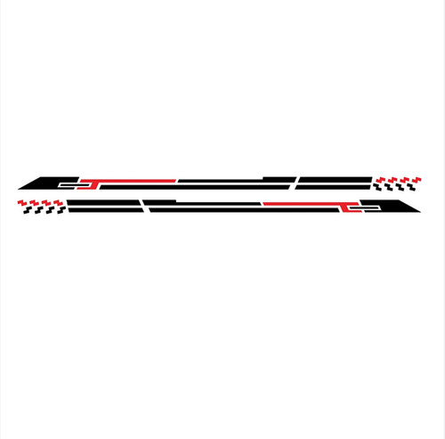 Racing side stripe vinyl - side,